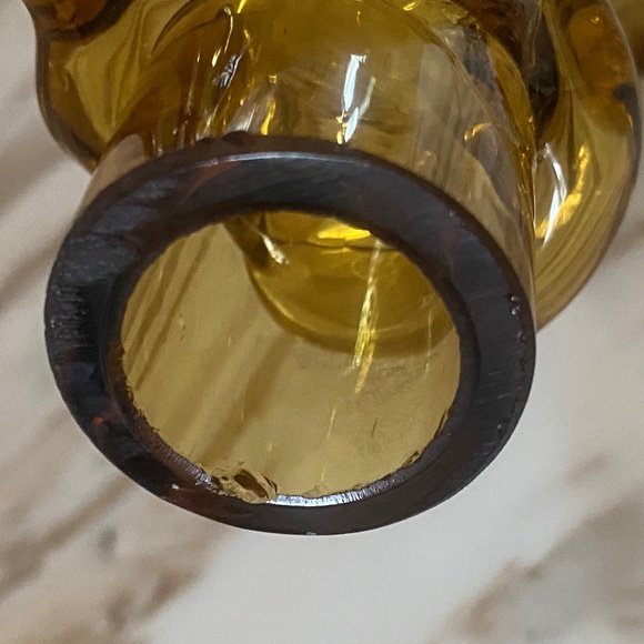 1960s I Empty Crackle Glass Horizontal Fish Wine Bottle - Picture 12 of 16